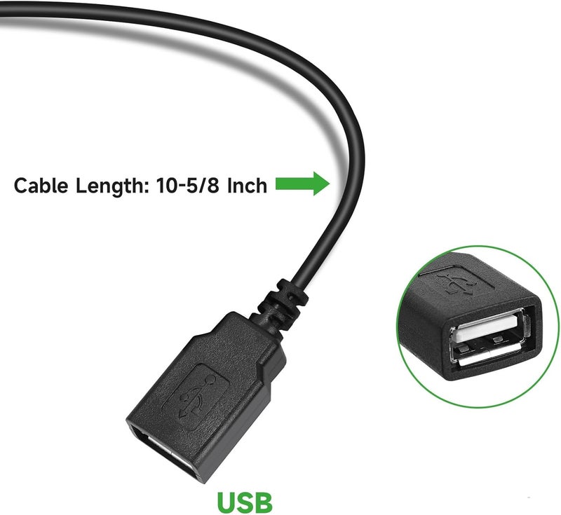 Acridine 12V 24V DC to 5V 3A USB Female DC Converter Adapter Buck Module - Image 2